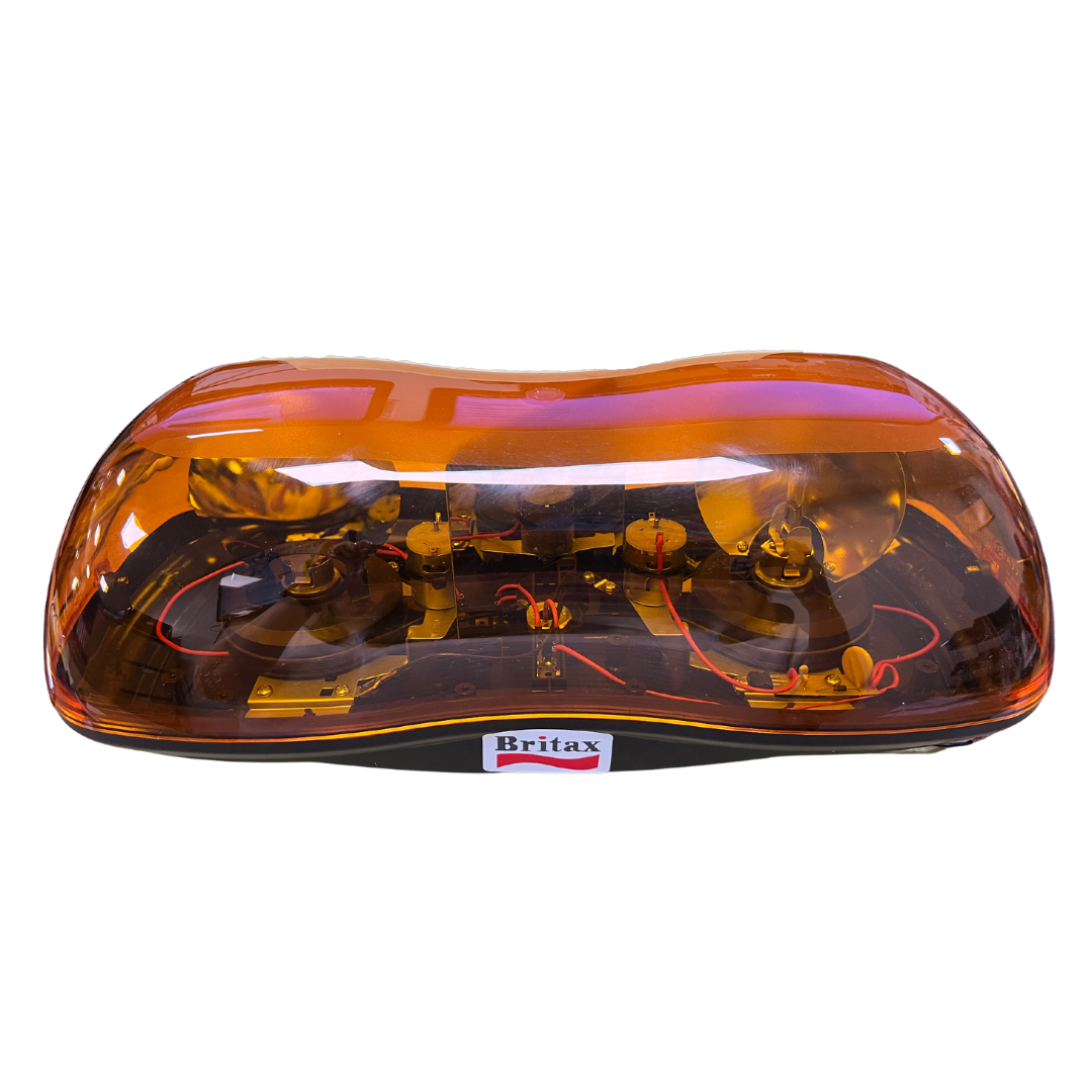 LIGHT BAR TWIN AMBER BEACON