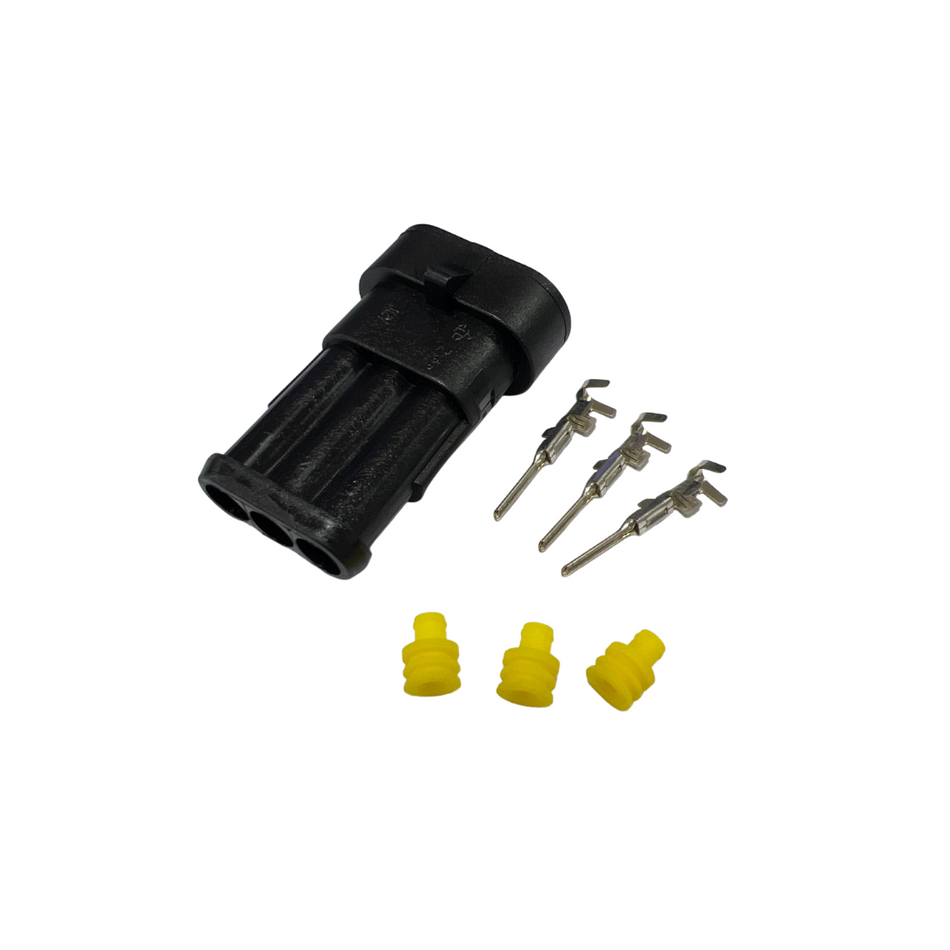 CONNECTOR, 3 WAY MALE, 1.5MM