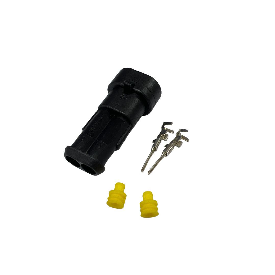 CONNECTOR 2 WAY MALE 1.5MM