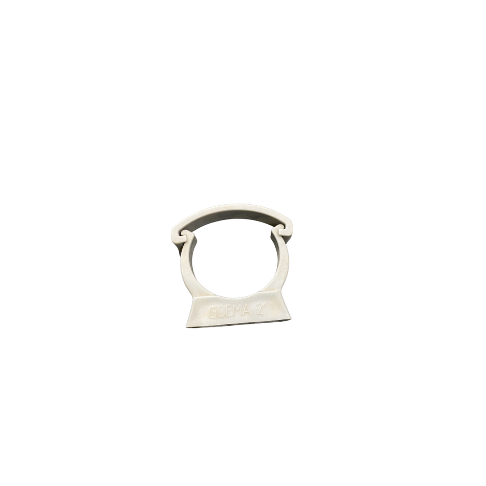 CLAMP-2 L/GREY C/W CLIP