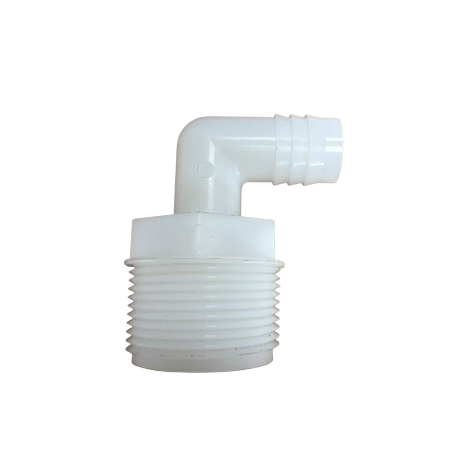 HOSETAIL, 90°, ½M X ¾ BARB