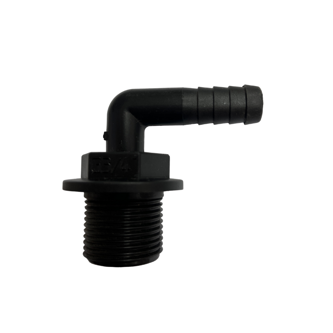 HOSETAIL, 90°, 1½M X 1½ BARB