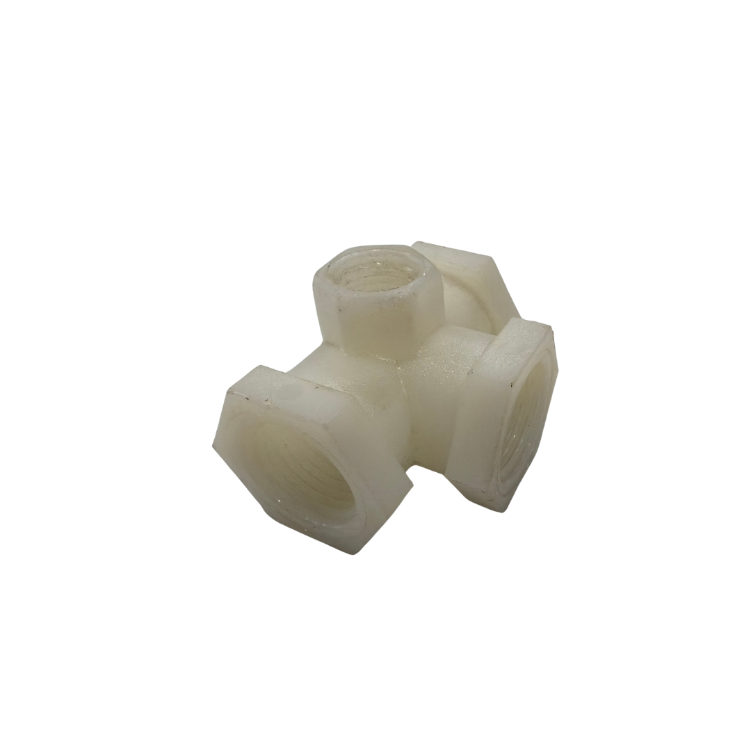 TEE-1/2 C/W 1/4 GAUGE PORT